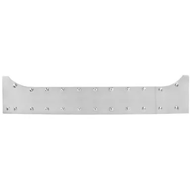 Chrome Under Door Panels with Dimples - Semi Truck Door Trim