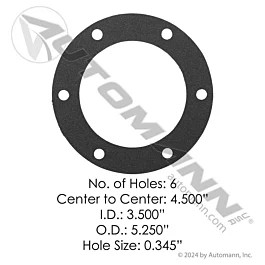 6 Hole Hub Cap Gasket - Semi Truck Wheel Seal Replacement