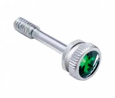 Green Diamond Dash Panel Screw Set - Peterbilt 359 Chrome Parts