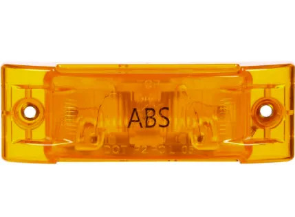 Yellow Rectangular Incandescent Marker Clearance Light - Single Bulb