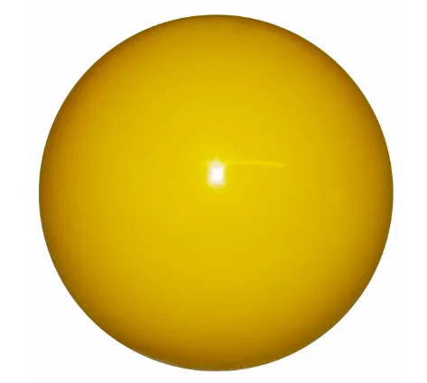 Solid Yellow Semi Truck Shift Knob - Heavy Duty Chrome Shifter