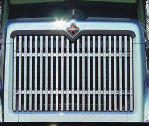 23 Bar Vertical Chrome Grille - Heavy Duty Semi Truck Front End