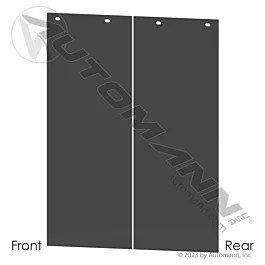 Black Poly Smooth Mud Flap Material 24x30 Semi Truck