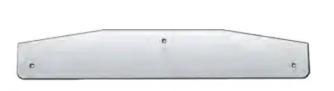 24" Stainless Steel Mud Flap Weights with Backs - Semi Truck