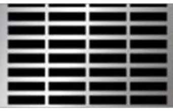 Peterbilt 379 Extended Hood Punched Grille Insert - Horizontal
