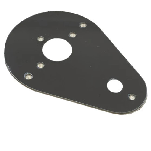 Stainless Kenworth Teardrop Style Interior Dome Light Plate for Watermelon Light (TOGGLE SWITCH HOLE