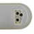 10 LED 6" Oval Utility Light - White LED/Clear Lens