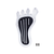 Chrome Barefoot Shape Dimmer Switch Cover