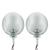 7" Dietz Style Headlight Housing With 12 Volt Flat H4 Halogen Bulb (Pair)