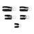1/4",3/8",1/2",5/8",3/4" I.D. Santoprene Insulated Clamps w/ 1/4" Mounting Hole (10-Pack)