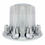 Chrome Plastic Extra Tall Dome Rear Axle Cover With 33mm Thread-On Nut Covers