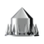 Spike Rear Axle Cover With 33mm Spike Thread-On Nut Covers - Chrome