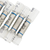 16-14 AWG CS Window Heat Shrink Butt Connector - Clear w/ Blue Stripe (10-Pack)