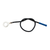 Fusible Link Wire - 14 AWG, Black w/ 3/8" Stud, (1) 9.25" Pc.