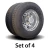 22.5" Twist & Lock Clear Plastic Dual Drive Aero Covers