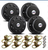 Black Steath Ford F450 F550 And International Terrastar 2005 And Newer Cover-Up Hub Covers - Front & Rear Kit