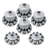 Real Wheels Chrome Tandem Hub Cover Kit With Floating Logo