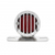 Motorcycle LED Rear Fender Tail Light With Chrome Grille Bezel