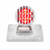 Motorcycle LED "Bobber" Style Horizontal Tail Light With Chrome Grille Bezel