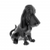Die-Cast Bassett Hound Hood Ornament - Matte Black