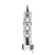 Brooklyn Spike Gearshift Knob With LED 13/15/18 Speed Adapter- Chrome