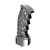 Thread-On Skulls Pistol Grip Gearshift Knob With Chrome 9/10 Speed Adapter