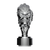 Thread-On Skull Gearshift Knob With 9/10 Speed Adapter - Chrome