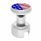 Thread-On Gearshift Knob With Adapter & USA Flag Sticker For Eaton Fuller Style Shifter
