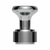 Thread-On Gearshift Knob & Adapter For Eaton Fuller Style 9/10 Shifter - Chrome