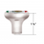 1/2"-13 Thread-On Gearshift Knob With Mexico Flag Sticker - Chrome