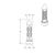 M30X3.5 Thread-On Daytona Spike Gearshift Knob With Adapter - Chrome/Vertical