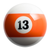 Gloss Finish Pool Ball Gearshift Knob