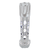 Austin Gun Cylinder Gearshift Knob With LED 9/10 Speed Adapter - Chrome
