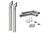 8 Inch Dia Hoosier Tip Exhaust Kit with 114 Inch Tall One Piece Top Pipe PB