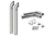 8 Inch Dia Hoosier Tip Exhaust Kit with 108 Inch Tall One Piece Top Pipe PB