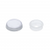 Chrome Plastic Snap-On Screw Cap For 1/4" Screw