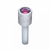 Chrome Door Lock Knob With 9/16" Color Crystal (2-Pack)