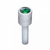 Chrome Door Lock Knob With 9/16" Color Crystal (2-Pack)