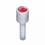 Chrome Door Lock Knob With 9/16" Color Crystal (2-Pack)