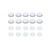 Chrome Plastic Snap-On Screw Head Cover For #6 And #8 Screw (10-Pack)