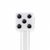 Dice Door Lock Knobs - White (2Pc/Set)