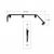 Black Angled Mud Flap Hangers With Mounting Hardware