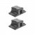 Black Angled Mud Flap Hangers With Mounting Hardware