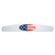 4" x 24" Chrome Bottom Mud Flap Weight With Oval USA Flag Emblem