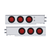 2" Bolt Pattern Stainless Spring Loaded Light Bar With 6X 36 LED 4" Lights (Pair)