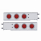 2.5" Bolt Pattern Stainless Spring Loaded Light Bar With 6X 36 LED 4" Lights (Pair)