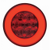 3-3/4" Bolt Pattern SS Spring Loaded Bar With 6X 21 LED 4" GloLight & Visors -Red LED & Lens (Pair)
