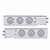2" Bolt Pattern Stainless Spring Loaded Light Bar With 6X 4" 10 LED Lights (Pair)