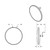 8-1/2" Chrome 320R Convex Mirror With Mounting Stud