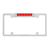 License Plate Frame With LED Light - Chrome